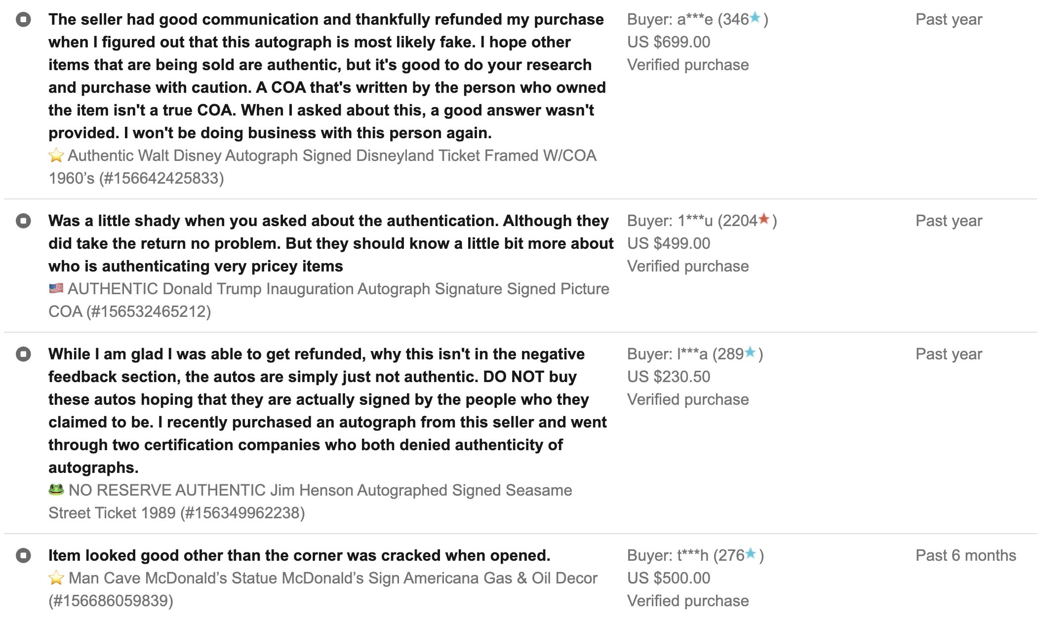 eBay seller chicagogirl4 feedback profile