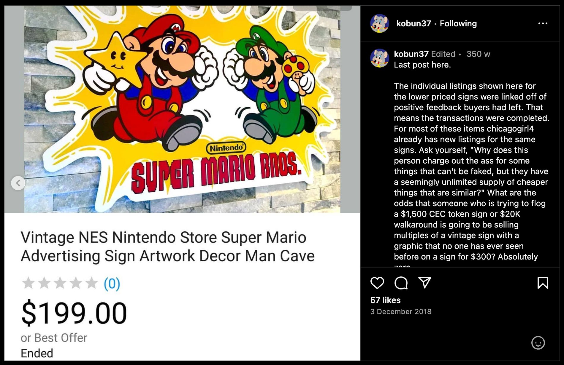 Additional Instagram evidence